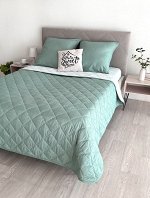 КПБ 2 евро New Style п/с стежка 150 гр.. КМ-004 мята-белый - 1