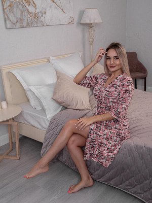 Халат женский, коралл