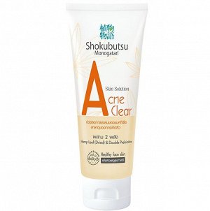 LION "Shokubutsu" Гель для умывания 100мл очищающий (Acne Clear) /24шт/ Таиланд