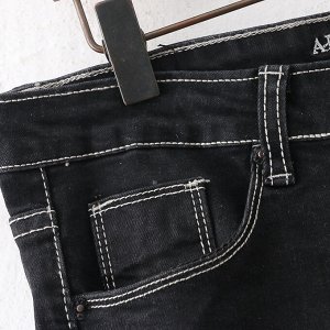 Женские джинсы скини черного цвета