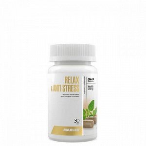 Поддержка нервной системы MAXLER Relax & Anti-Stress Complex - 30 капс