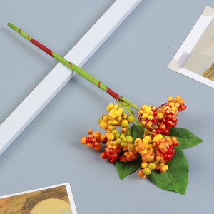 LADECOR Букет декоративных ягод, пластик, 22 см, 4 цвета