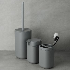 VETTA Стакан с разделителем для зубных щеток и пасты Prime, пластик, 7,5х7,5х11,7см, 2 цвета