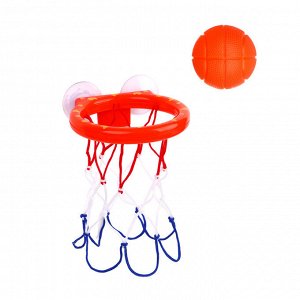 SILAPRO Набор для мини-баскетбола на присосках (корзина d14см-1шт; мяч 5.5см-3шт), пластик