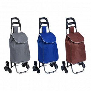 VETTA Тележка + сумка, с колесами для подъёма по лестницам, до 30кг, брезент, сумка 53х31х18,5см