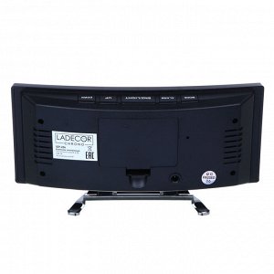 LADECOR CHRONO Будильник электронный, 17x8,5x3 см, USB / 3xAAA, пластик