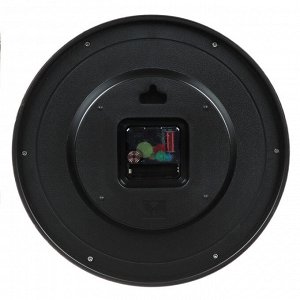 Часы настенные круг d29см, корпус черный с патиной "Эко", арт. 2924-002