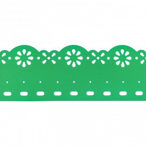 Лента бордюрная Декор 0,15х9 м Зеленый пластик