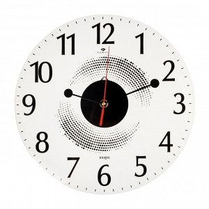 Часы настенные прозрачные, открытая стрелка "Стиль 2", металл, стекло, 1xАА, арт. 3030-027