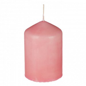 LADECOR Свеча пеньковая, 7х10 см, парафин, цвет розовый