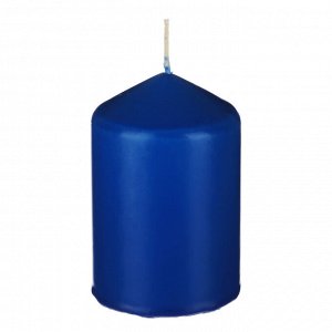 LADECOR Свеча пеньковая, 7х10 см, парафин, цвет синий