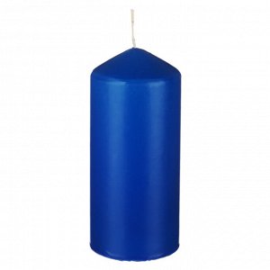 LADECOR Свеча пеньковая, 7х15 см, парафин, цвет синий