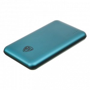 BY Аккумулятор мобильный, 10000мАч, USB+Type-C, Быстрая зарядка QC4.0+PD, 5А, корпус метал, зеленый