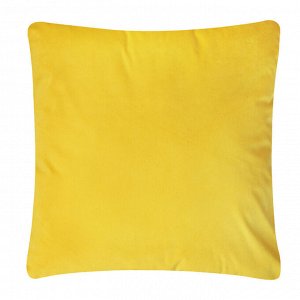 BY COLLECTION Чехол для подушки с кантом, 50х50см, 100% полиэстер, лимонный