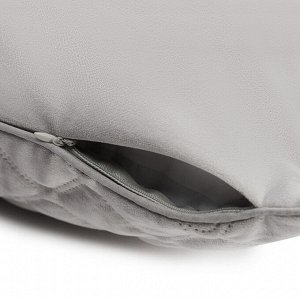 BY COLLECTION Чехол для подушки с кантом, 50х50см, 100% полиэстер, серый
