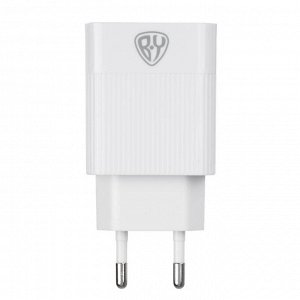 BY Сетевое зарядное устройство Максимум, Быстрая зарядка QC3.0, 3xUSB, 3.4А, белый