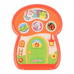 Азбукварик Игрушка музыкальная "Тук-тук", 9,8х10,4 см, пластик, 2 дизайна