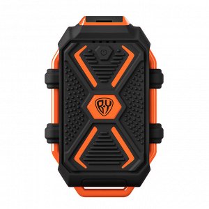 BY Аккумулятор мобильный, 10000 мАч, USB, 2А, защита IP67, фонарик, Чёрный