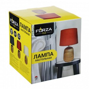 FORZA Лампа настольная, E27, 30см, 60Вт, керамика, текстиль, 3 цвета