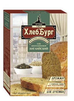 Смесь мучная ХЛЕБ Многозерновой АНГЛИЙСКИЙ ТМ Хлеббург