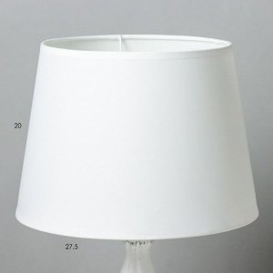 Лампа настольная 16628/1WT E14 40Вт белый 25х25х48 см RISALUX