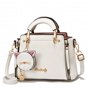 Сумка Женская сумка + милый кошелек в виде кошки.
Материал: экокожа
Размер: см.фото