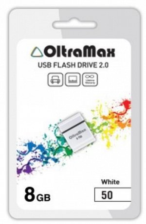 USB флеш-накопитель OltraMax 8GB 50 White mini