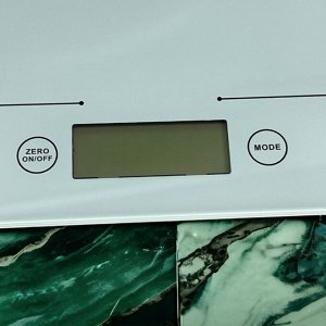 Весы кухонные электронные до 5 кг, стекло+пластик, 14см*19.4см*1.3cm(белый)