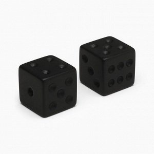 Кубики игральные "Время игры", 1.6 х 1.6 см, набор 2 шт,