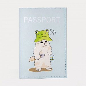 Обложка для паспорта, цвет мятный 9201105