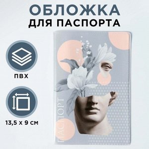 Обложка для паспорта "Античность серый"