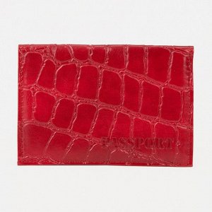 Обложка для паспорта, цвет красный 9279592