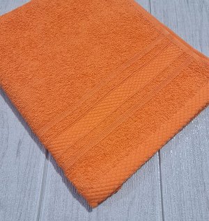 Полотенце махровое для рук 40*70 "Ромб" Оранжевый