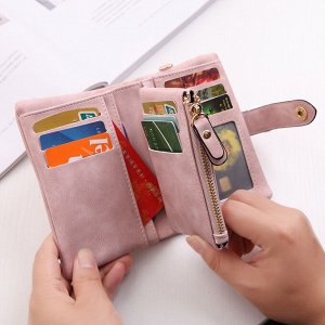 Кошелек женский на молнии, экокожа