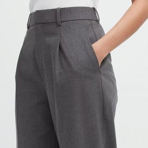 UNIQLO - широкие брюки с вытачками длина 69-71 см - 31 BEIGE