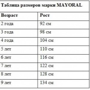 Размерная сетка