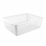 Корзинка, пластик, белое облако, KEEPLEX Light M, 9,5 х 30 х 19,5 см
