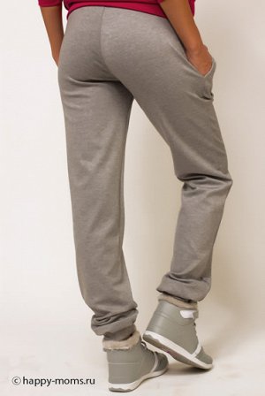 Спортивные брюки для беременных серый