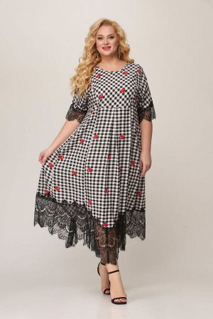 Платье Svetlana Style 1862 черный/красный