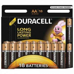 DURACELL Basic AA Батарейки алкалиновые 1.5V LR6 18шт