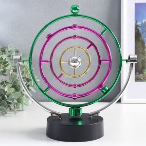 Маятник настольный антистресс «Планета с орбитами», 23.5?22?2.5 см, МИКС