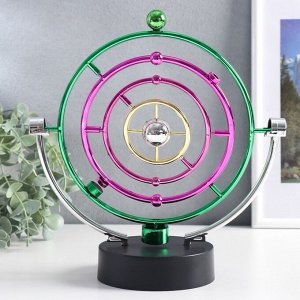 Маятник настольный антистресс «Планета с орбитами», 23.5?22?2.5 см, МИКС