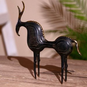 Сувенир "Конь" 21х22 см, бронза