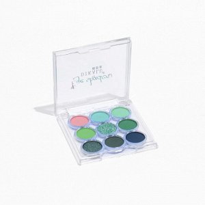 Профессиональная палетка теней для век Peppermint twist, 9 цветов