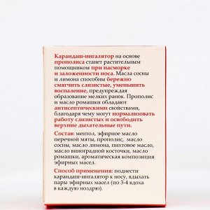 Карандаш-ингалятор с прополисом "Монастырская аптека", 1,3 г