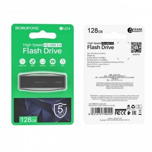NEW ! USB Флеш-накопитель BOROFONE Flash Drive BUD4 128GB USB 3.0 Флешка