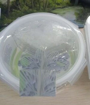 Контейнер круглый стекло с перегородками