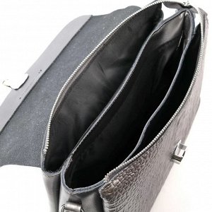 Женская кожаная сумка через плечо J005-220 Блек