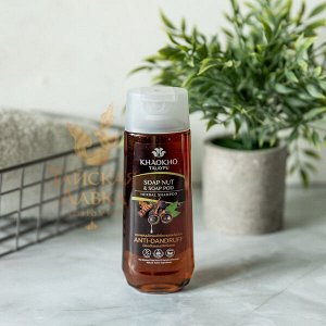 Шампунь бессульфатный от перхоти «Мыльный Орех» Khaokho / Khaokho Talaypu Soap Nut And Soap Pod Herbal Shampoo