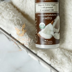 Масло кокосовое холодного отжима Khaokho / Khaokho Organic Cold Pressed Extra Virgin Coconut Oil